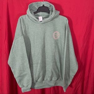 Puppie Love - Save, Rescue, Love - Green Graphic Art Gildan Hoodie Top